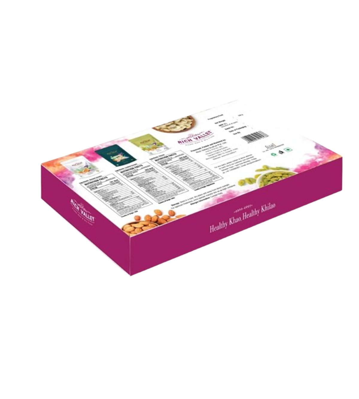 All Season Gift Box | Dry Fruits Gift Box- 750 Gm (Almonds- 250 gm, Cashews- 250 gm, Raisins- 250 gm)