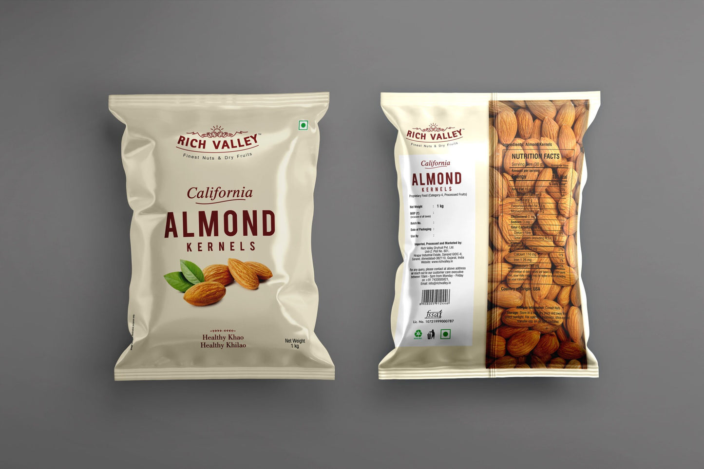 California Almond Kernels, 1 kg