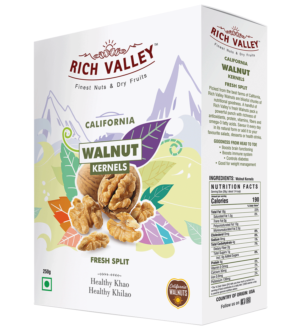 California Walnut Kernels (Fresh Split)