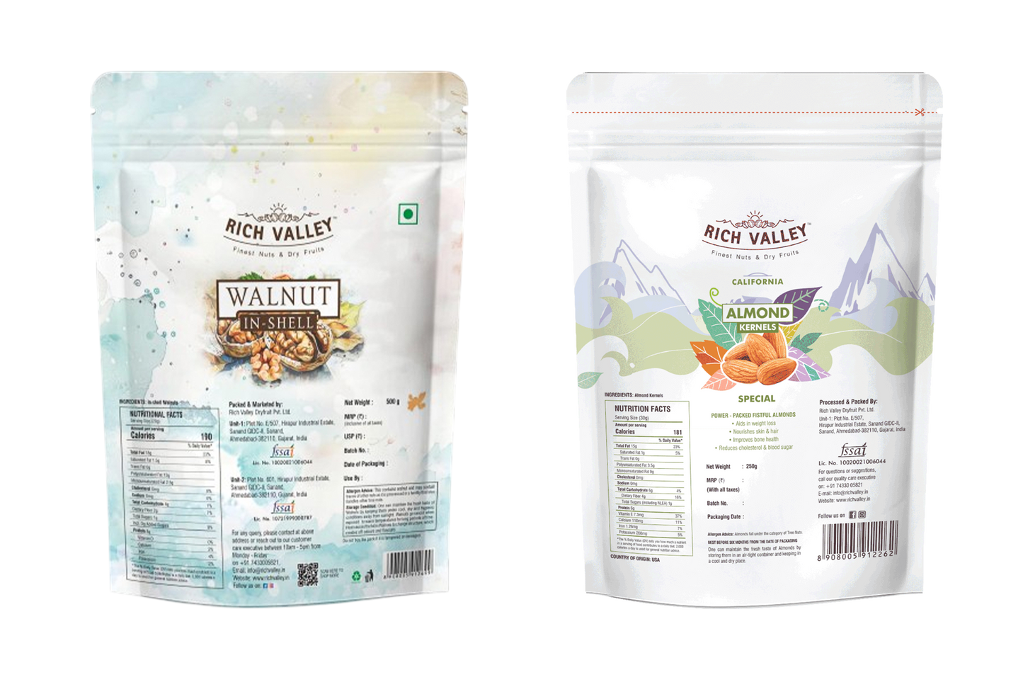 Chile Walnut (In-shell) & California Almond (Special) (500g + 250g)