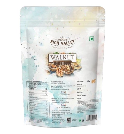 CHILE WALNUT IN SHELL 500GM POUCH