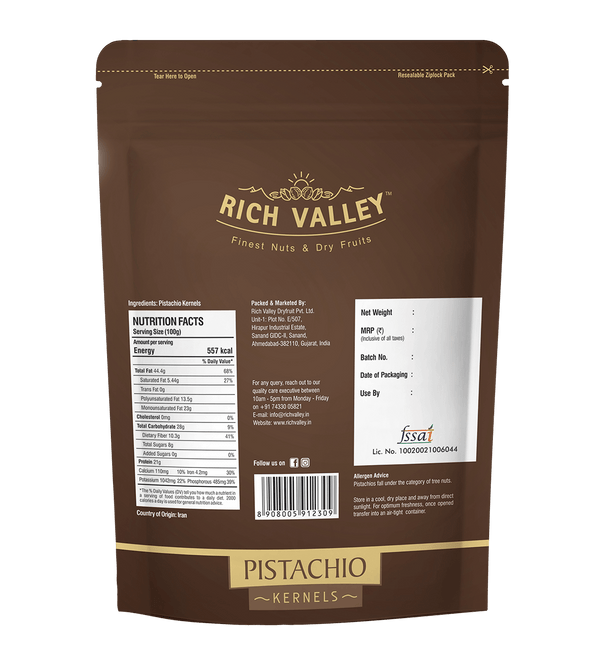 Iranian Pistachio Kernel , 200g Pouch
