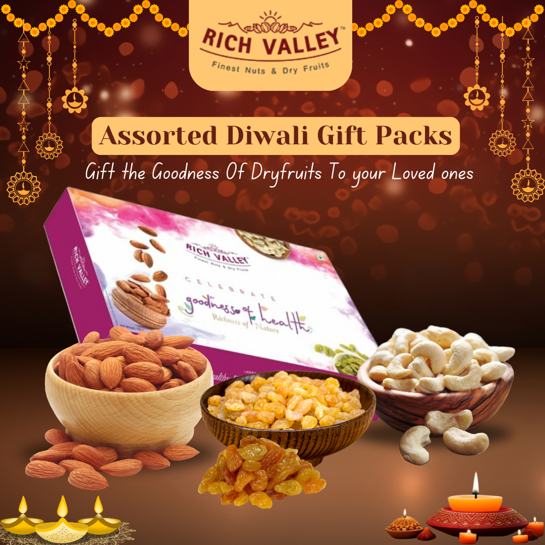 All Season Gift Box | Dry Fruits Gift Box- 750 Gm (Almonds- 250 gm, Cashews- 250 gm, Raisins- 250 gm)