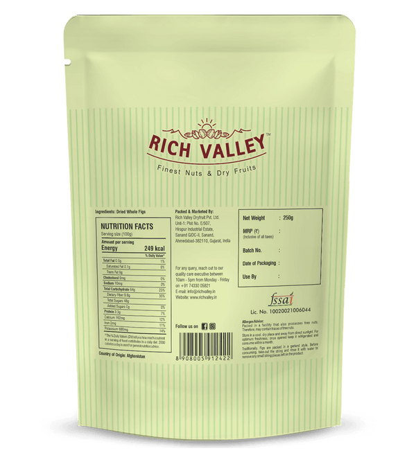 Afghani Dried Whole Figs