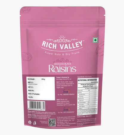 Balck Raisins – Seedless
