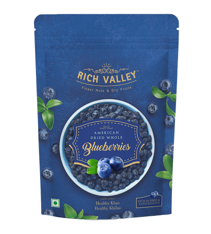 American Dried Whole Blueberries, 200 gm Pouch