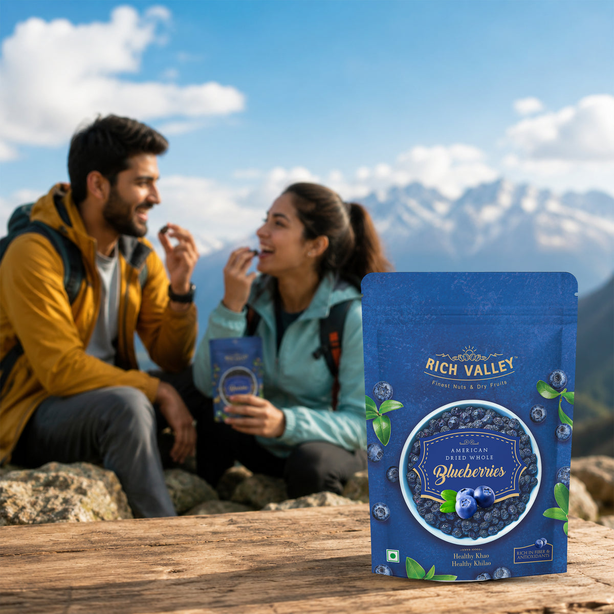 American Dried Whole Blueberries, 200 gm Pouch