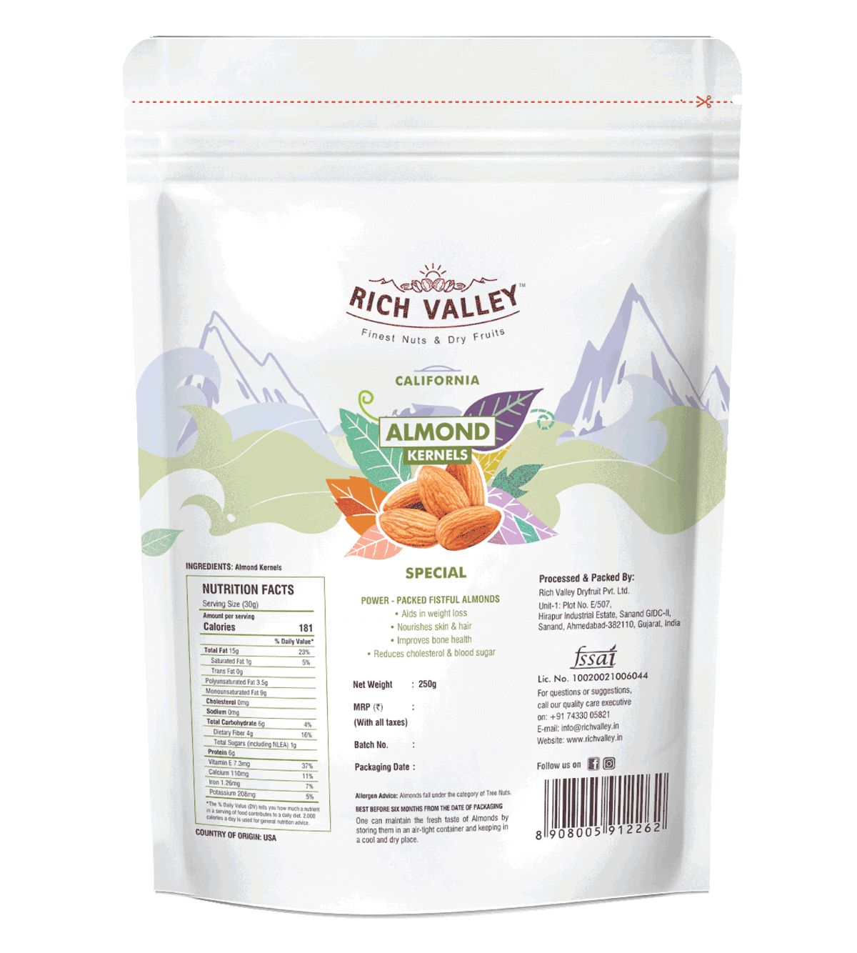 California Almond Kernels (Special)