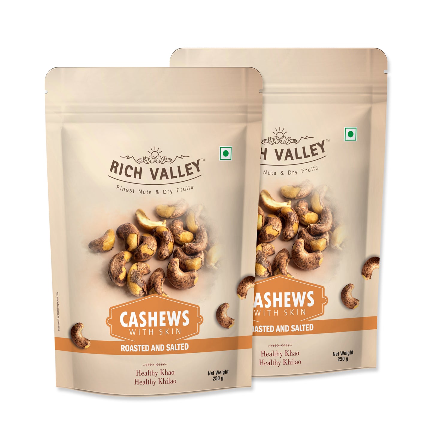 Cashews with skin Rosted & salted