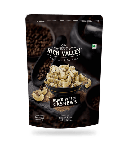 Cashew – Black Pepper (Roasted And Salted), 200gm Pouch