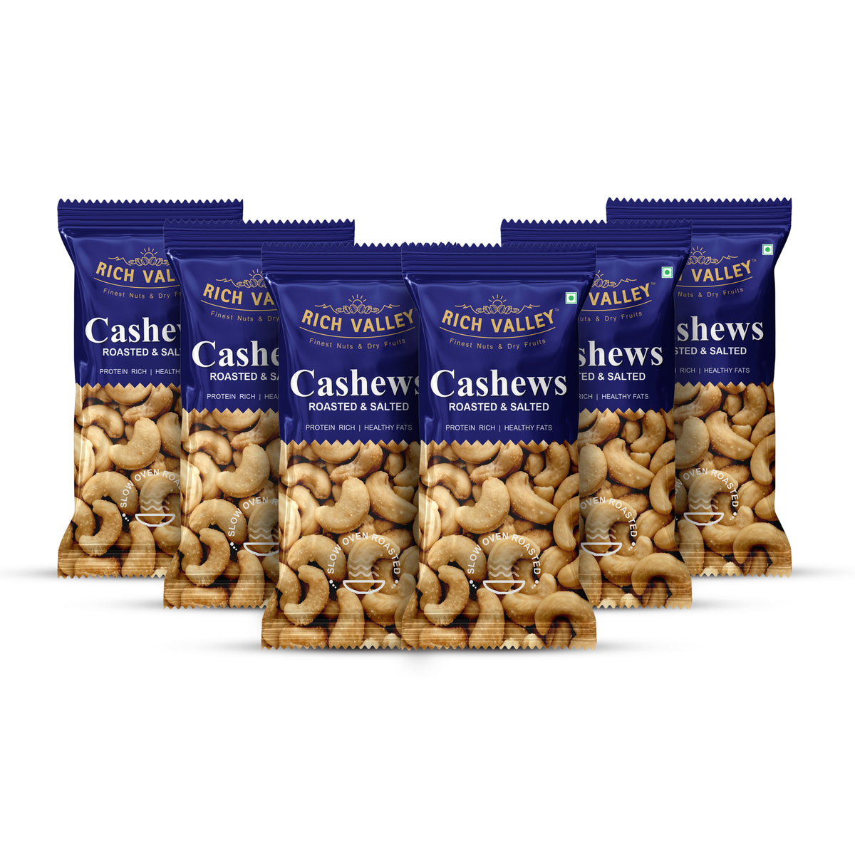 Roasted & Salted Cashews On-the-Go Packs (Each 32gm)