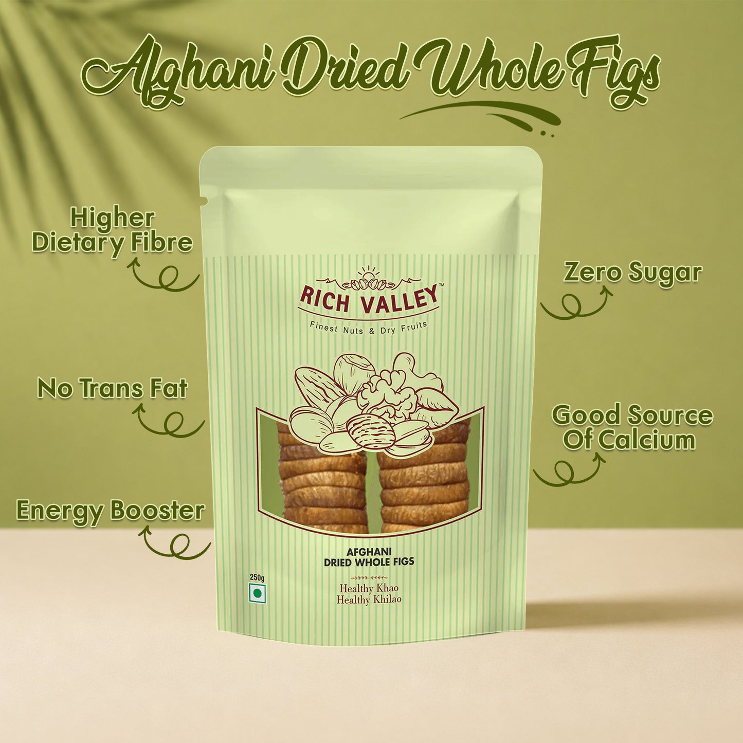 Afghani Dried Whole Figs