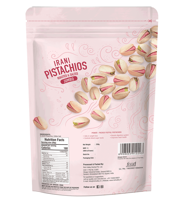 Irani Pistachio – Roasted & Salted (Jumbo)