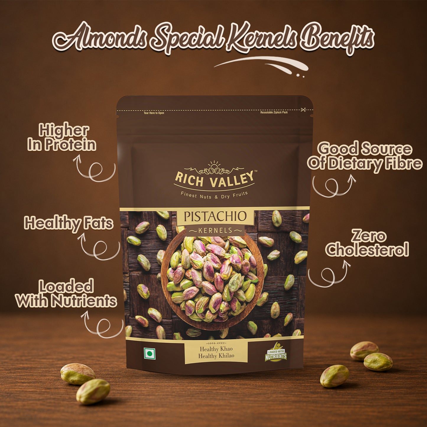 Iranian Pistachio Kernel , 200g Pouch