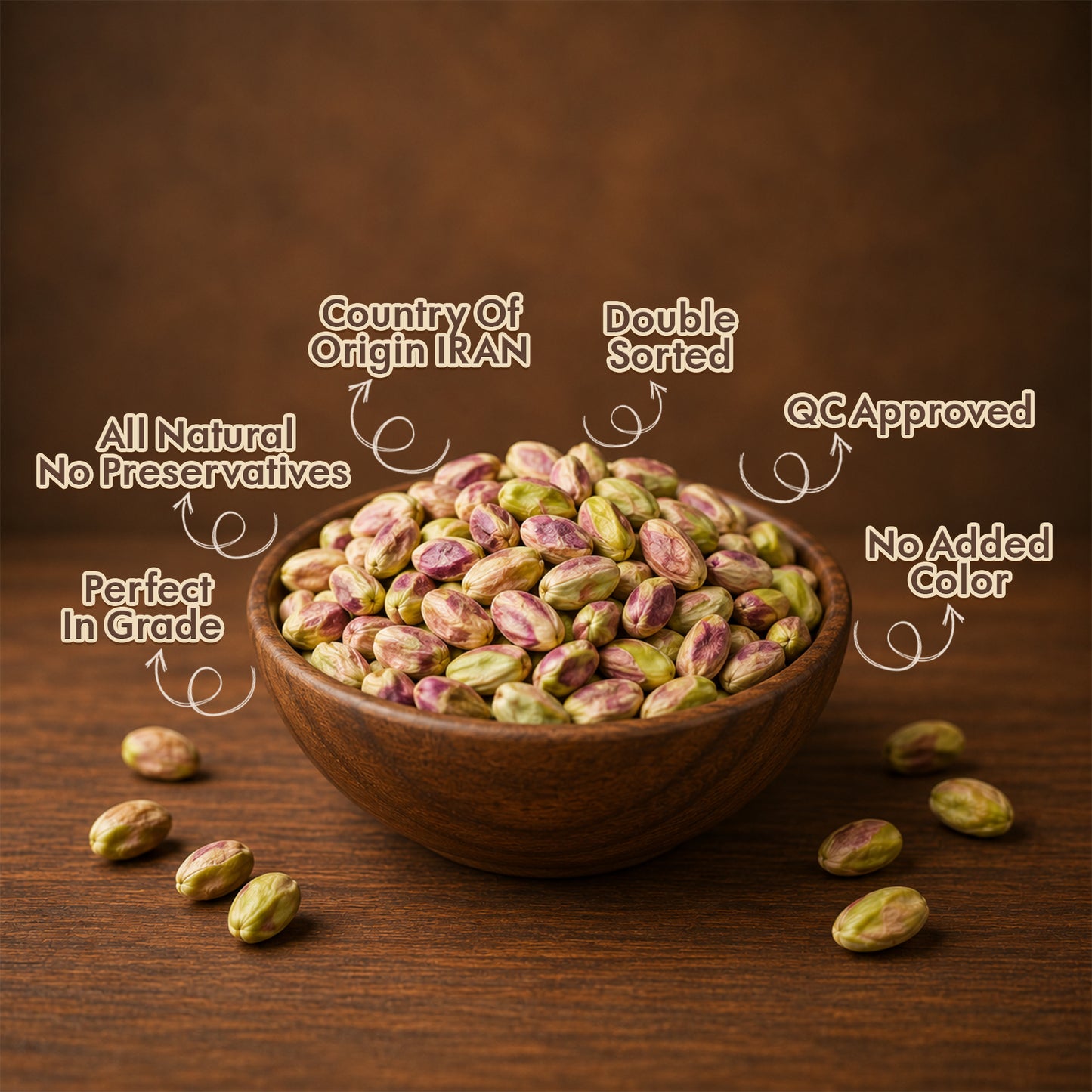 Iranian Pistachio Kernel , 200g Pouch