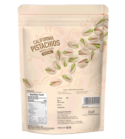California Pistachio – Roasted & Salted (Special), 250 gm Pouch