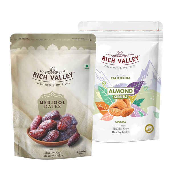 Medjool Dates & California Almond Kernels (Special) (250g Each)