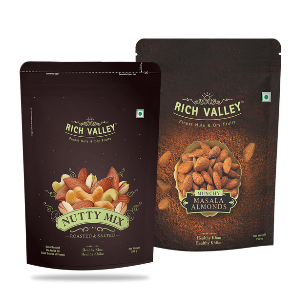 Nutty Mix & Munchy Masala Almond (200g Each)