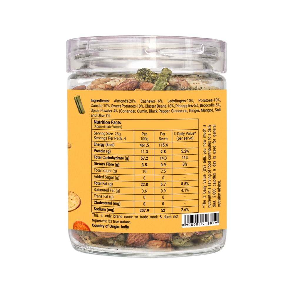Veggy Fruity Nutty Chips - 100gm