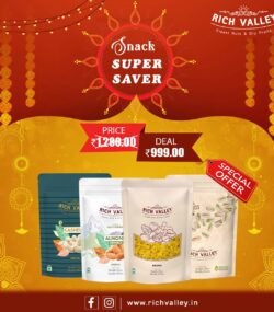 Snack Super Saver (Special) – Almond Special, Cashew Special, Pista Special, Indian Raisins