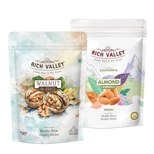 Chile Walnut (In-shell) & California Almond (Special) (500g + 250g)