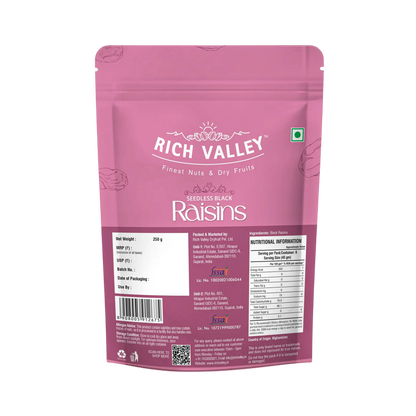 Black Raisins – Seedless
