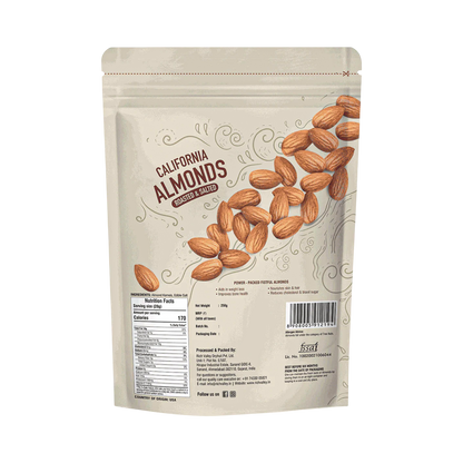 California Almond (Roasted & Salted), 250 gm Pouch