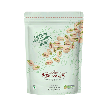 California Pistachio – Roasted & Salted (Jumbo), 250 gm Pouch