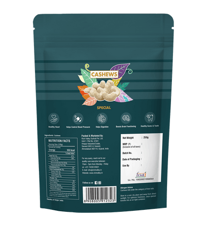 Cashews (Special), 250 gm Pouch