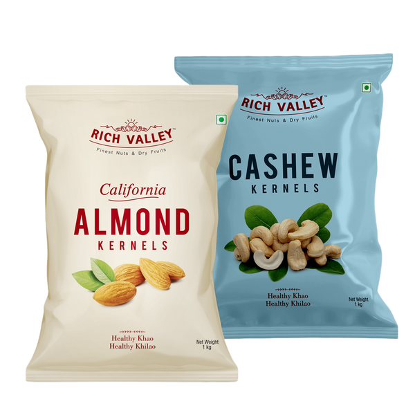 Cashews & Almond Value Pack (1kg Each)