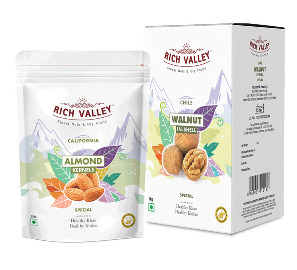 Chilean Walnut (In-shell) & California Almond (Special) (500g + 250g)