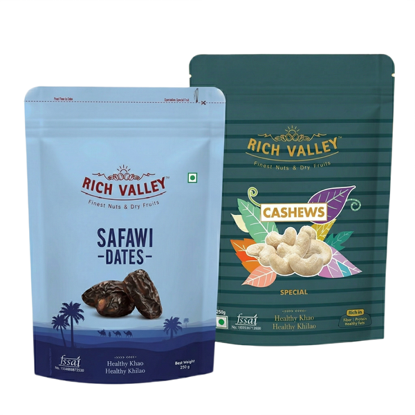 Safawi Dates & Cashews (250g Each)