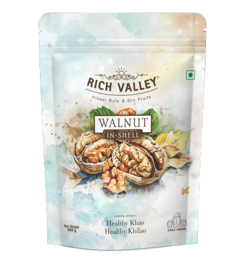 CHILE WALNUT IN SHELL 500GM POUCH