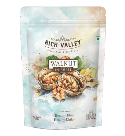CHILE WALNUT IN SHELL 500GM POUCH