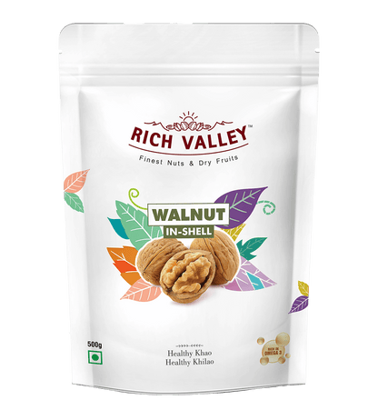 California Walnut In-shell, 500 gm Pouch