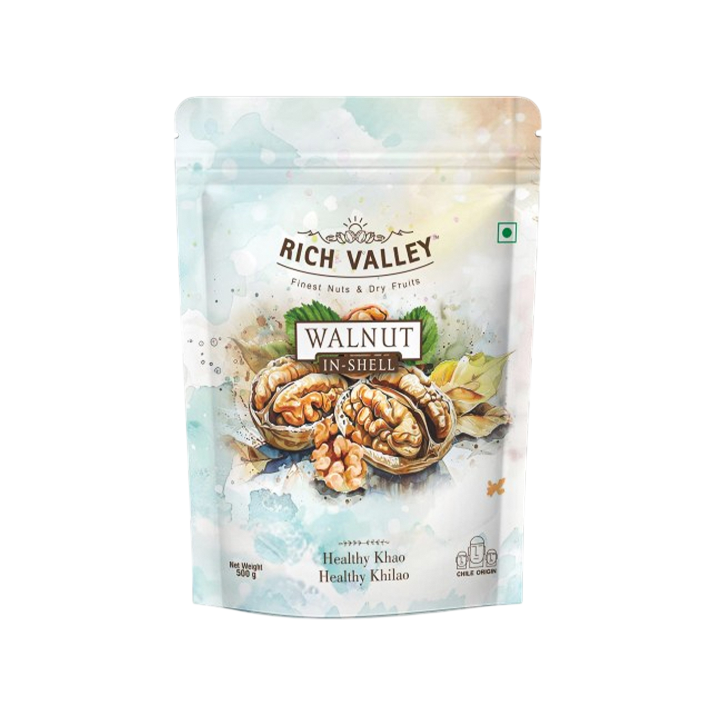 CHILE WALNUT IN SHELL 500GM POUCH