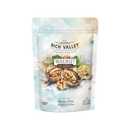 CHILE WALNUT IN SHELL 500GM POUCH